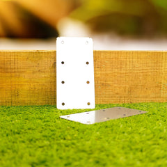 Straight Flat Railway Sleeper Brackets - 100mm x 200mm (Pack of 4)