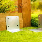 Corner Railway Sleeper Brackets - 120mm x 120mm (Pack of 4)