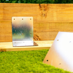 Corner Railway Sleeper Brackets - 170mm x 195mm (Pack of 4)