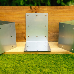 Corner Railway Sleeper Brackets - 190mm x 245mm (Pack of 4)