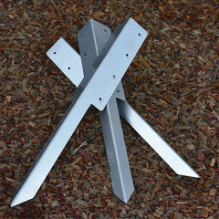 SleeperFit 2-Tier Corner Railway Sleeper Bracket with Stake - Suitable for Planters, Raised Beds, Driveway & Path Edging - Indoor Outdoors