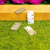 Straight Flat Railway Sleeper Brackets - 50mm x 100mm (Pack of 4)