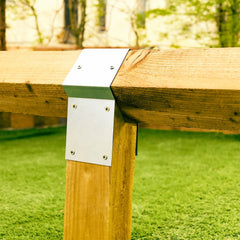 Knee Rail Fence Bracket for 4" x 4" Birdsmouth & Diamond Posts