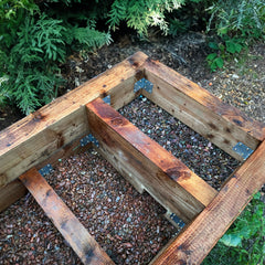 SleeperFit Standard-Size Single-Tier Internal Corner Railway Sleeper Joining Bracket - Suitable for Planters, Raised Beds, Driveway & Path Edging - Indoor Outdoors