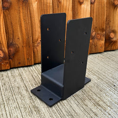 Heavy-Duty Welded Bolt-Down Post Base with 50mm Raiser for 3" / 75mm Wood