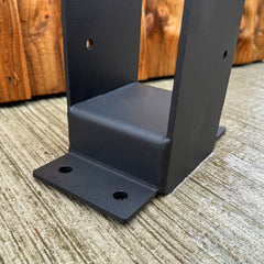 Heavy-Duty Welded Bolt-Down Post Base with 50mm Raiser for 3" / 75mm Wood