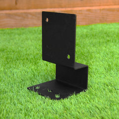 Fence Post Support Bolt-Down Brace & Foot Base Brackets for 3" / 75mm Wood