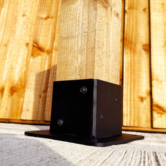 Heavy-Duty Slot-In Welded Bolt-Down Post Base for 3" / 75mm Wood