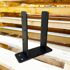 Heavy-Duty U-Shaped Post Support Bracket for 4" / 100mm Wood