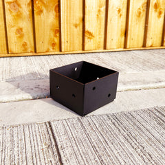 Deep-Edge Bolt-Down Post Base Bracket for 6" / 150mm Wood