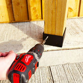 Deep-Edge Bolt-Down Post Base Bracket for 6" / 150mm Wood
