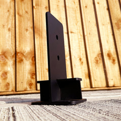 Heavy-Duty T-Bar Bolt-Down Post Support Bracket for 3" / 75mm Wood