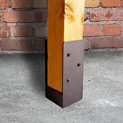 Heavy-Duty Welded Hidden Bolt-Down Post Anchor with 50mm Raiser for 3" / 75mm Wood