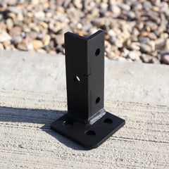 Heavy-Duty Welded Universal Post Base Bolt-Down Brackets