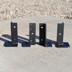 Heavy-Duty Welded Universal Post Base Bolt-Down Brackets