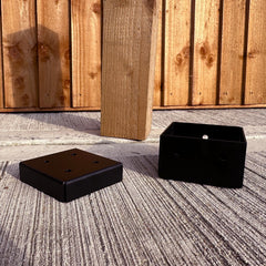 Slot-In 2-Part Post Base Bracket for 6" / 150mm Wood