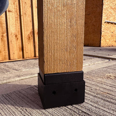 Slot-In 2-Part Post Base Bracket for 4" / 100mm Wood