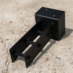Slot-In Concrete-In Anti-Pullout Post Base Bracket for 4" / 100mm Wood