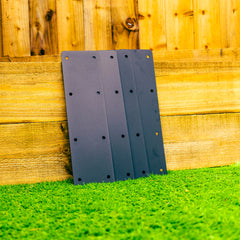 Jumbo 2-Tier Straight Flat Railway Sleeper Joining Bracket (Pack of 4)