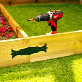 Vintage-Style Straight Flat Decorative Railway Sleeper Brackets (Pack of 4)