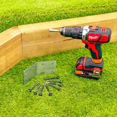 Angled 45º Degree Timber Railway Sleeper Bracket (Pack of 4)