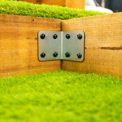 Extra Strong Standard Corner Railway Sleeper Brackets (Pack of 4)