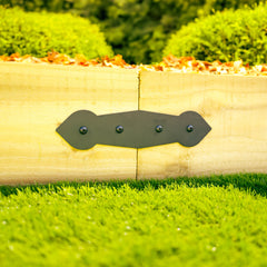 Arrow Head Decorative Straight Railway Sleeper Brackets (Pack of 4)