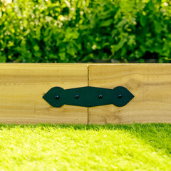 Arrow Head Decorative Straight Railway Sleeper Brackets (Pack of 4)