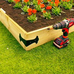 Fancy Corner Railway Sleeper Brackets (Pack of 4)