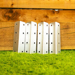 Internal & External Small Corner Railway Sleeper Brackets (Pack of 4)