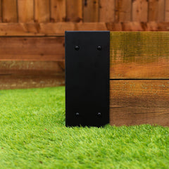 Large External Corner Railway Sleeper Brackets (Pack of 4)