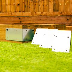 Jumbo 2-Tier Corner Railway Sleeper Bracket (Pack of 4)