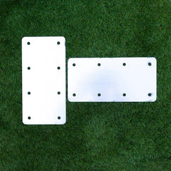 Straight Flat Railway Sleeper Brackets - 120mm x 240mm (Pack of 4)