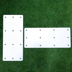 Straight Flat Railway Sleeper Brackets - 170mm x 390mm (Pack of 4)