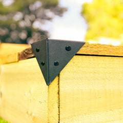 Steel Pyramid 10cm Corner Brackets (Pack of 4)