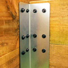 2-Tier Corner Galvanised Steel Railway Sleeper Bracket