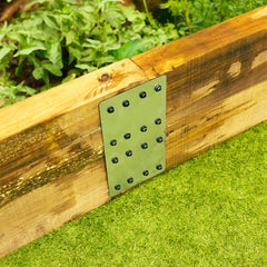 2-Tier Straight Flat Galvanised Steel Railway Sleeper Bracket
