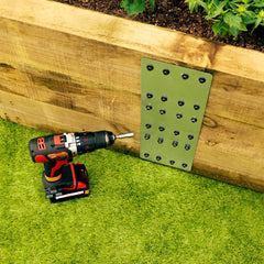 3-Tier Straight Flat Galvanised Steel Railway Sleeper Bracket