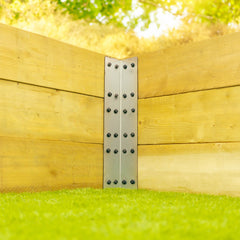 3-Tier Corner Galvanised Steel Railway Sleeper Bracket