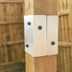 Fence Post Extender Bracket Pairs for 6" / 150mm Wood