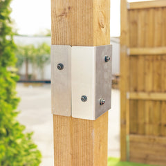Fence Post Extender Bracket Pairs for 6" / 150mm Wood