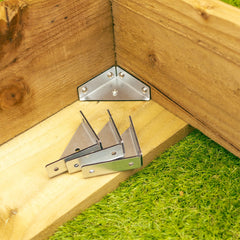 Triangle Steel 60mm Corner Reinforcement Brackets
