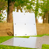 Square Flat Railway Sleeper Brackets - 295mm x 295mm (Pack of 4)