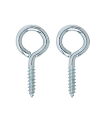 Screw Eye Wall Plugs Timber - Zinc Plated - Indoor Outdoors