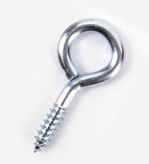 Screw Eye Wall Plugs Timber - Zinc Plated - Indoor Outdoors