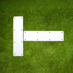 Straight Flat Railway Sleeper Brackets - 100mm x 400mm (Pack of 4)