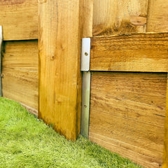 Gravel Board & Fence Panel Clip Combo Bracket Pair