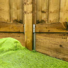 Gravel Board & Fence Panel Clip Combo Bracket Pair