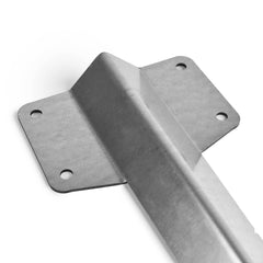 Heavy-Duty Straight Railway Sleeper Bracket with Stake for Hard Ground - Indoor Outdoors