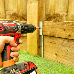 Gravel Board & Fence Panel Clip Combo Bracket Pair